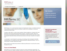 Tablet Screenshot of bhr-pharma.com